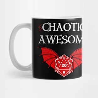 Chaotic Awesome Dragon Dice Tabletop RPG DM Gift Mug